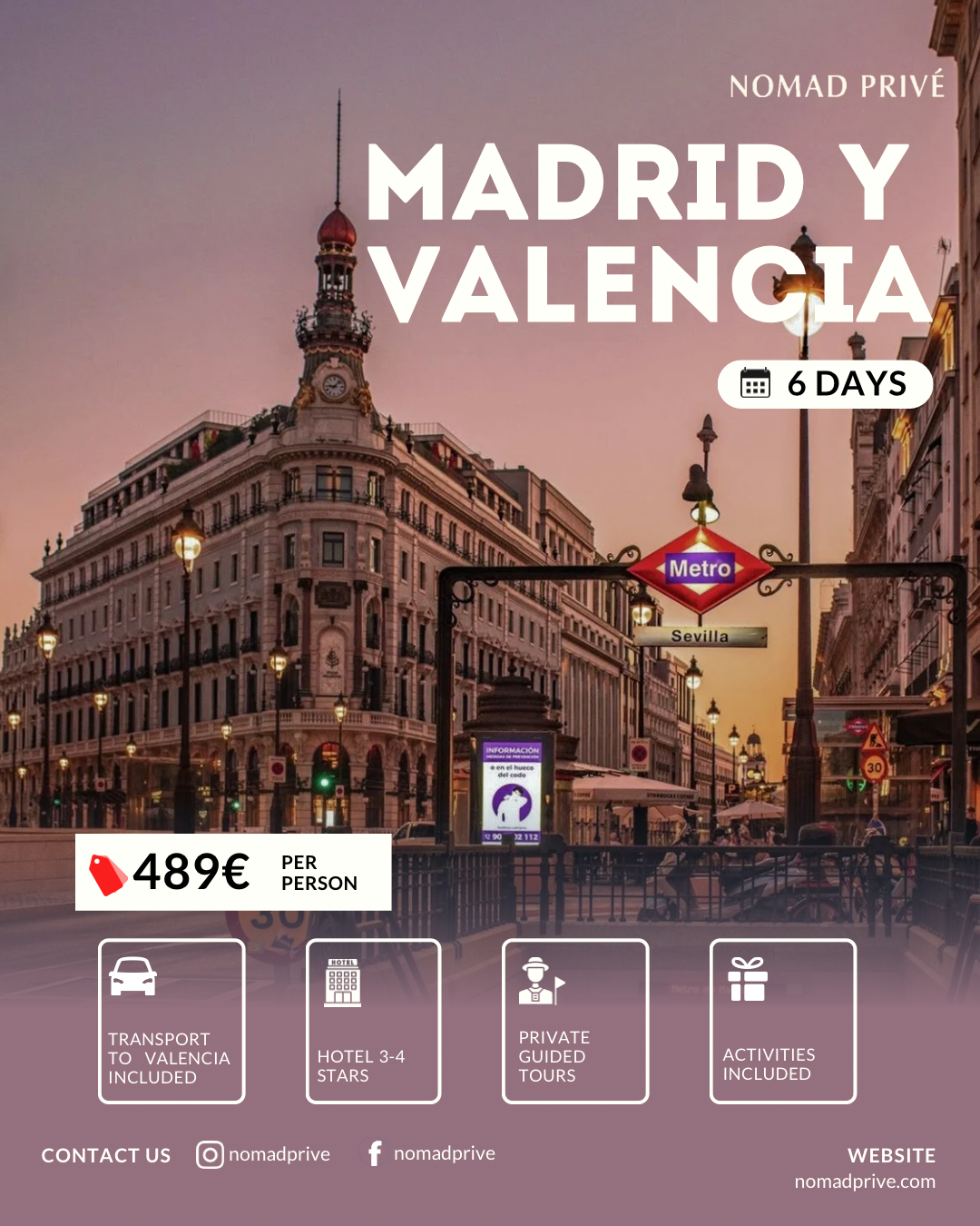 PACK 6 DAYS MADRID Y VALENCIA