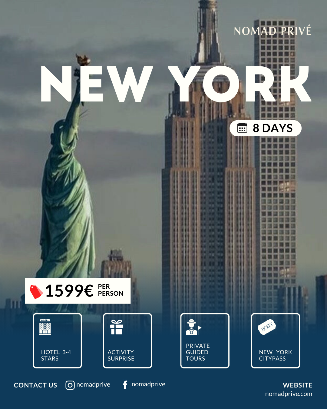 8 DAYS NEW YORK PACKAGE