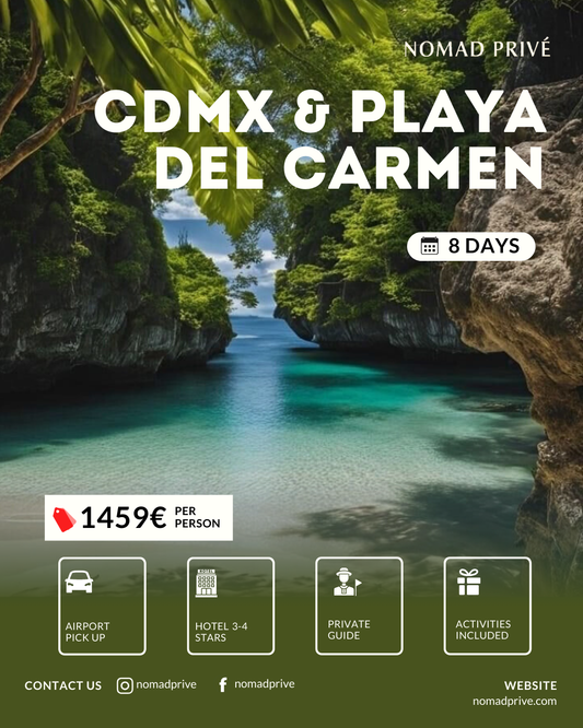 PACCHETTO DI 8 GIORNI A CDMX E PLAYA DEL CARMEN